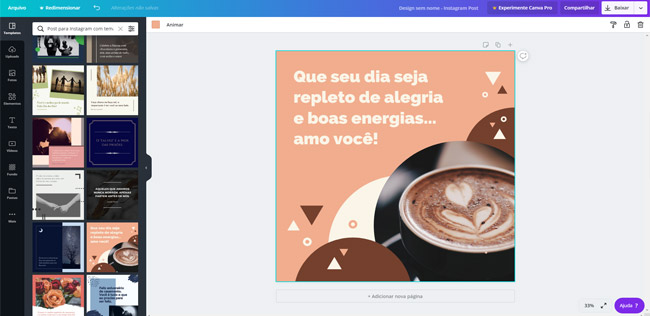 canva redes sociais