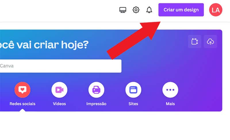 Criar Design no Canva